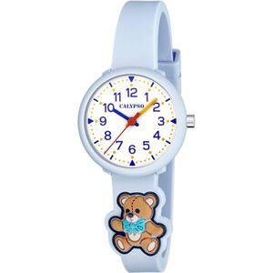CALYPSO Reloj Niña Analógico de Caucho Azul Movimiento de Cuarzo Reloj Infantil Cristal de Alta Resistencia K5844/6 My First Watch CALYPSO Reloj Niña Analógico de Caucho Azul Movimiento de Cuarzo Reloj Infantil Cristal de Alta Resistencia K5844/6 My First Watch