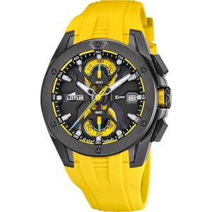 Lotus Reloj Hombre Analógico de Caucho Amarillo Movimiento de Cuarzo Cronógrafo Calendario Cristal Mineral de Alta Resistencia Resistente al Agua 10 ATM 18943/1 Vortex Lotus Reloj Hombre Analógico de Caucho Amarillo Movimiento de Cuarzo Cronógrafo Calendario Cristal Mineral de Alta Resistencia Resistente al Agua 10 ATM 18943/1 Vortex