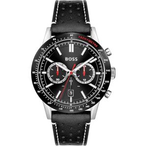 Boss Reloj Cronógrafo de Cuarzo para Hombre Colección Allure con Correa de Cuero Negro Boss Reloj Cronógrafo de Cuarzo para Hombre Colección Allure con Correa de Cuero Negro