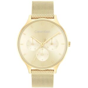 Calvin Reloj Analógico de Cuarzo Multifunción para Mujer Colección Timeless Mesh MF con Correa de Malla de Acero Inoxidable de Color Dorado Calvin Reloj Analógico de Cuarzo Multifunción para Mujer Colección Timeless Mesh MF con Correa de Malla de Acero Inoxidable de Color Dorado