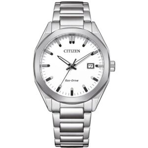 Citizen Reloj analógico Eco-Drive para Hombre con Correa de Acero Inoxidable , Plata, Moderno Citizen Reloj analógico Eco-Drive para Hombre con Correa de Acero Inoxidable , Plata, Moderno