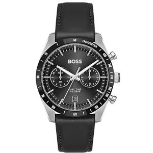 Boss Reloj analógico multifunción de Cuarzo para Hombre de la colección TOURMASTER con Correa de Piel Negra Boss Reloj analógico multifunción de Cuarzo para Hombre de la colección TOURMASTER con Correa de Piel Negra
