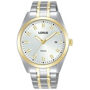 Lorus Reloj Analógico de Cuarzo para Hombre con Pulsera de Metal, Plata/Oro Lorus Reloj Analógico de Cuarzo para Hombre con Pulsera de Metal, Plata/Oro