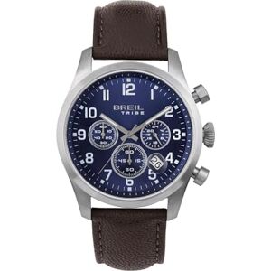 BREIL Reloj Hombre Classic Elegance Movimiento MONOCRONÓGRAFO Cuarzo Azul y Correa DE Cuero Marron EW0662 BREIL Reloj Hombre Classic Elegance Movimiento MONOCRONÓGRAFO Cuarzo Azul y Correa DE Cuero Marron EW0662