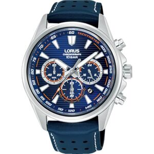 Lorus Reloj cronógrafo Acero Inoxidable Plata Correa de Cuero Lorus Reloj cronógrafo Acero Inoxidable Plata Correa de Cuero