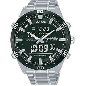 Lorus Reloj analógico Digital de Cuarzo para Hombre con Correa de Metal , Negro, Pulsera Lorus Reloj analógico Digital de Cuarzo para Hombre con Correa de Metal , Negro, Pulsera