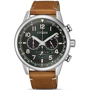Citizen Eco-Drive Reloj analógico para Hombre con Correa de Piel, Plata, Talla única, Correa Citizen Eco-Drive Reloj analógico para Hombre con Correa de Piel, Plata, Talla única, Correa