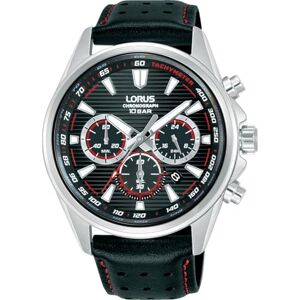 Lorus Reloj cronógrafo Acero Inoxidable Plata Correa de Cuero Lorus Reloj cronógrafo Acero Inoxidable Plata Correa de Cuero