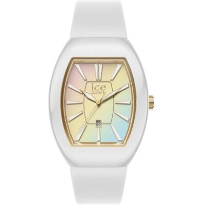 ICE-WATCH Ice boliday Dome White Sunset Rainbow Reloj Multicolor para Mujer con Correa de Silicona (Small) ICE-WATCH Ice boliday Dome White Sunset Rainbow Reloj Multicolor para Mujer con Correa de Silicona (Small)
