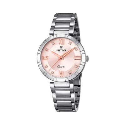 Festina Reloj Mujer Analógico de Acero Inoxidable 316l Plateado Festina Reloj Mujer Analógico de Acero Inoxidable 316l Plateado