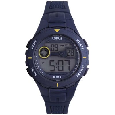 Lorus Reloj Digital de Cuarzo para Hombre con Correa de Silicona, Azul Lorus Reloj Digital de Cuarzo para Hombre con Correa de Silicona, Azul