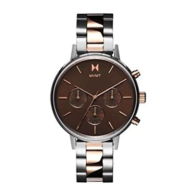 MVMT Reloj Analógico de Cuarzo multifunción para Mujer con Correa en Acero Inoxidable de Dos Tonos MVMT Reloj Analógico de Cuarzo multifunción para Mujer con Correa en Acero Inoxidable de Dos Tonos