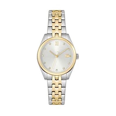 Lacoste Reloj Analógico de Cuarzo para Mujer Colección TUILERIE con Correa de Acero Inoxidable Bicolor Lacoste Reloj Analógico de Cuarzo para Mujer Colección TUILERIE con Correa de Acero Inoxidable Bicolor