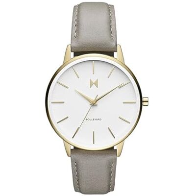 MVMT Reloj Analógico de Cuarzo para Mujer Colleción Boulevard con Correa en Piel o Acero Inoxidable, White MVMT Reloj Analógico de Cuarzo para Mujer Colleción Boulevard con Correa en Piel o Acero Inoxidable, White