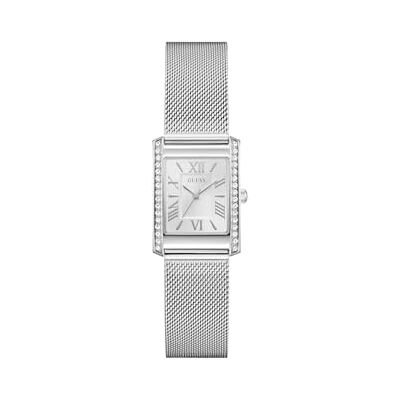 GUESS Bonnet Reloj de Pulsera analógico para Mujer, Cuarzo, Acero Inoxidable, 23 mm, Correa de Acero Inoxidable, Plata, 3 Bares, Color de la Esfera: Blanco GUESS Bonnet Reloj de Pulsera analógico para Mujer, Cuarzo, Acero Inoxidable, 23 mm, Correa de Acero Inoxidable, Plata, 3 Bares, Color de la Esfera: Blanco