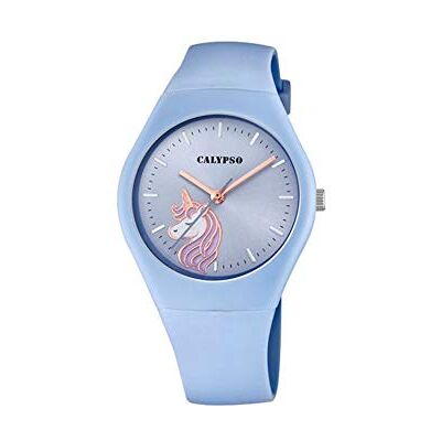 CALYPSO Reloj Modelo de la colección Sweet Time, Caja de 39 mm Azul con Correa de Caucho Azul para señora CALYPSO Reloj Modelo de la colección Sweet Time, Caja de 39 mm Azul con Correa de Caucho Azul para señora