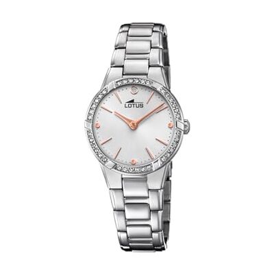 Lotus Reloj Mujer Analógico de Acero Inoxidable 316l Plateado Lotus Reloj Mujer Analógico de Acero Inoxidable 316l Plateado