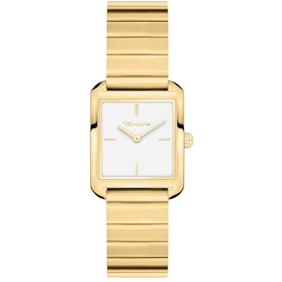 Tamaris Reloj de Cuarzo para Mujer con Caja Cuadrada, Dorado, Gold Retrostrap Tamaris Reloj de Cuarzo para Mujer con Caja Cuadrada, Dorado, Gold Retrostrap