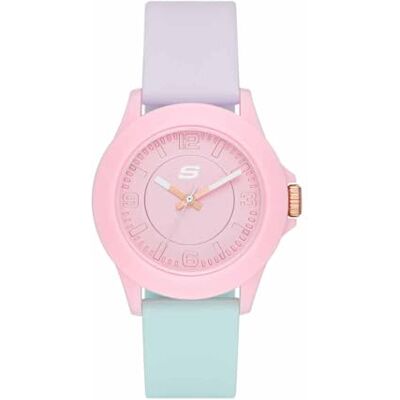Skechers Reloj Analógico para Mujeres de Cuarzo con Correa en Silicona , 40 mm, Multi Skechers Reloj Analógico para Mujeres de Cuarzo con Correa en Silicona , 40 mm, Multi