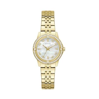 GUESS Reloj de Pulsera Colette de Acero Inoxidable para Mujer, Dorado, Pulsera GUESS Reloj de Pulsera Colette de Acero Inoxidable para Mujer, Dorado, Pulsera