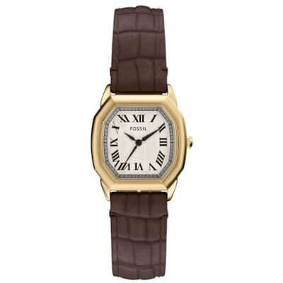 Fossil Reloj Analógico para Mujer de Cuarzo con Correa en Cuero Fossil Reloj Analógico para Mujer de Cuarzo con Correa en Cuero