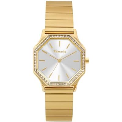 Tamaris Reloj Mujer, Elegante Reloj de Pulsera con Circonitas y Correa Metálica Auto-Ajustable, Resistente al Agua 3ATM Tamaris Reloj Mujer, Elegante Reloj de Pulsera con Circonitas y Correa Metálica Auto-Ajustable, Resistente al Agua 3ATM