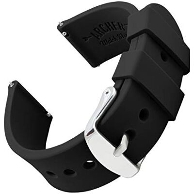 Archer Watch Straps Correas de Reloj de Silicona Suave de Liberación Rápida Archer Watch Straps Correas de Reloj de Silicona Suave de Liberación Rápida