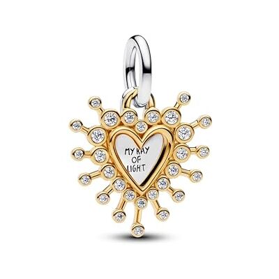 PANDORA Charm colgante doble corazón PANDORA Charm colgante doble corazón