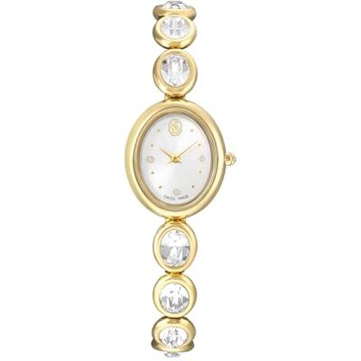 Swarovski Imber Reloj Ovalado, Swiss Made, Pulsera De Metal, Tono Dorado, Acabado Tono Dorado Swarovski Imber Reloj Ovalado, Swiss Made, Pulsera De Metal, Tono Dorado, Acabado Tono Dorado