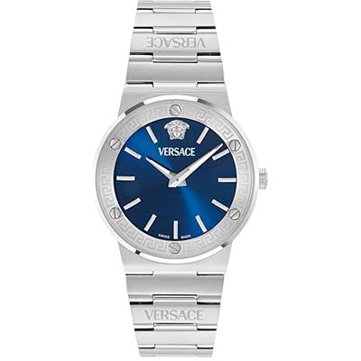 Versace Greca Logo Aereo Swiss Made Reloj de Pulsera analógico de Cuarzo para Hombre Versace Greca Logo Aereo Swiss Made Reloj de Pulsera analógico de Cuarzo para Hombre