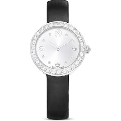 Swarovski Reloj Matrix Tennis, Fabricado en Suiza, Correa de Piel, Negro, Acero Inoxidable Swarovski Reloj Matrix Tennis, Fabricado en Suiza, Correa de Piel, Negro, Acero Inoxidable