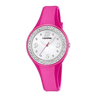 CALYPSO Reloj Mujer Analógico de Caucho Rosa CALYPSO Reloj Mujer Analógico de Caucho Rosa