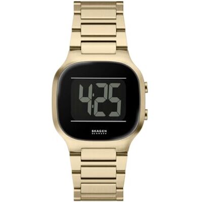 Skagen Mellem Reloj Digital para Hombre, Movimiento LCD con Correa de Acero Inoxidable o Cuero Skagen Mellem Reloj Digital para Hombre, Movimiento LCD con Correa de Acero Inoxidable o Cuero