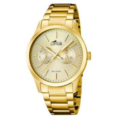 Lotus Reloj Hombre Analógico de Acero Inoxidable 316l Dorado Lotus Reloj Hombre Analógico de Acero Inoxidable 316l Dorado