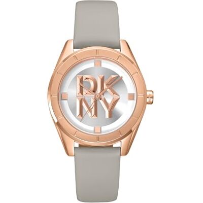 DKNY Reloj de Cuarzo Chambers Midi Cuarzo 5 ATM, Gris, Talla única, Moderno DKNY Reloj de Cuarzo Chambers Midi Cuarzo 5 ATM, Gris, Talla única, Moderno