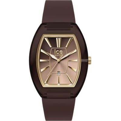 ICE-WATCH Ice boliday Women Dome Plastic Chocolate Reloj marrón para Mujer con Correa de Silicona (Small) ICE-WATCH Ice boliday Women Dome Plastic Chocolate Reloj marrón para Mujer con Correa de Silicona (Small)