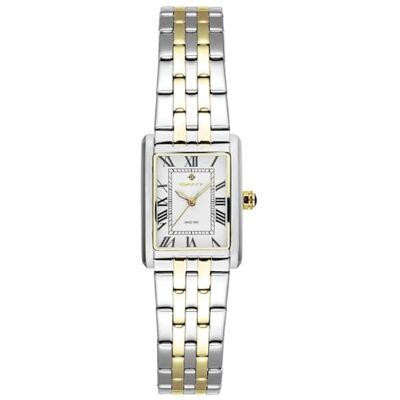 GANT Rhode Island Mini Reloj de Mujer de Acero Inoxidable Bicolor, Esfera Blanca, Cuarzo, 3 ATM GANT Rhode Island Mini Reloj de Mujer de Acero Inoxidable Bicolor, Esfera Blanca, Cuarzo, 3 ATM