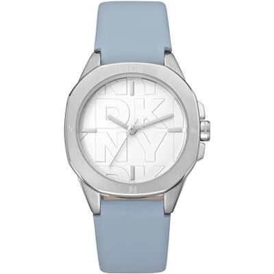 DKNY Reloj de Cuarzo Brooklyn Midi Cuarzo 5 ATM, Azul, Talla única, Moderno DKNY Reloj de Cuarzo Brooklyn Midi Cuarzo 5 ATM, Azul, Talla única, Moderno