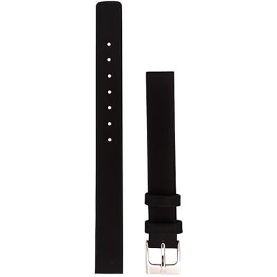 Skagen Correa de reloj para mujer, 12 mm, piel negra, correa de repuesto original para 358XSSLBC, Negro, Correa Skagen Correa de reloj para mujer, 12 mm, piel negra, correa de repuesto original para 358XSSLBC, Negro, Correa