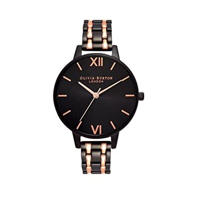 Olivia Burton Reloj Analógico de Cuarzo para Mujer Colección The England con Correa de Acero Inoxidable Bicolor Olivia Burton Reloj Analógico de Cuarzo para Mujer Colección The England con Correa de Acero Inoxidable Bicolor