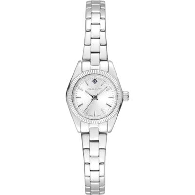 GANT Fairhaven Reloj de Pulsera para Mujer, Correa de Acero Inoxidable Plateado, Esfera Sunray Plateada, Movimiento de Cuarzo, Cristal Mineral, 5 ATM, 22 mm GANT Fairhaven Reloj de Pulsera para Mujer, Correa de Acero Inoxidable Plateado, Esfera Sunray Plateada, Movimiento de Cuarzo, Cristal Mineral, 5 ATM, 22 mm