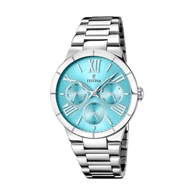 Festina Reloj Mujer Analógico de Acero Inoxidable 316l Plateado Movimiento de Cuarzo Multifunción Cristal Mineral Resistente al Agua 5 ATM Calendario F16716/4 Boyfriend Collection Festina Reloj Mujer Analógico de Acero Inoxidable 316l Plateado Movimiento de Cuarzo Multifunción Cristal Mineral Resistente al Agua 5 ATM Calendario F16716/4 Boyfriend Collection