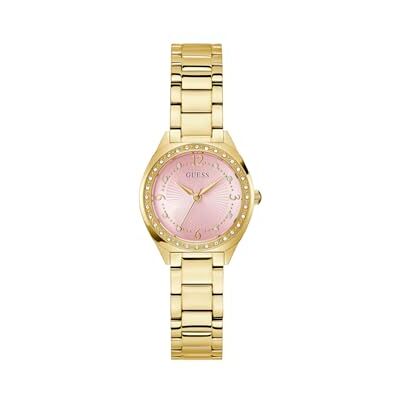 GUESS Charlotte Reloj de Pulsera analógico para Mujer, Cuarzo, Acero Inoxidable, 30 mm, Correa de Acero Inoxidable, 3 Bares, Color de la Esfera: Rosa GUESS Charlotte Reloj de Pulsera analógico para Mujer, Cuarzo, Acero Inoxidable, 30 mm, Correa de Acero Inoxidable, 3 Bares, Color de la Esfera: Rosa