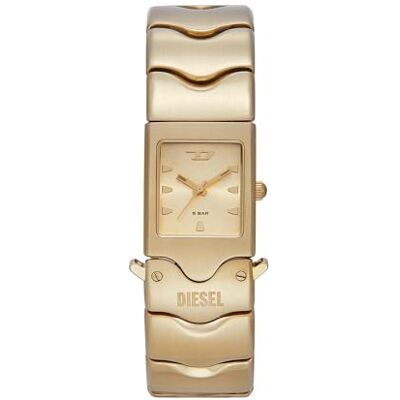 Diesel Reloj Analógico para Hombres de Cuarzo con Correa en Acero Inoxidable , Tono Oro, 22MM Diesel Reloj Analógico para Hombres de Cuarzo con Correa en Acero Inoxidable , Tono Oro, 22MM