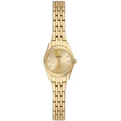 Fossil Scarlette Mujer Reloj de 20MM de Acero Inoxidable en Tono Dorado, Fossil Scarlette Mujer Reloj de 20MM de Acero Inoxidable en Tono Dorado,