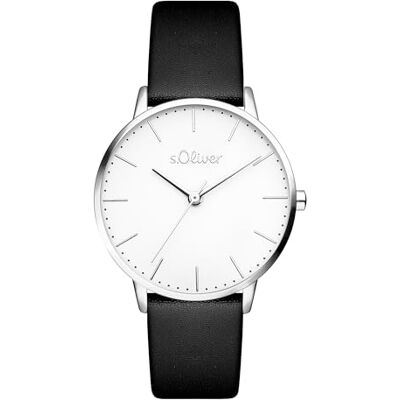 s.Oliver Reloj de Mujer – Redondo – Plata – 16 mm – Elegante Reloj de Mujer de Metal con Mecanismo de Cuarzo – Resistente al Agua 3 ATM – Resistente a los arañazos s.Oliver Reloj de Mujer – Redondo – Plata – 16 mm – Elegante Reloj de Mujer de Metal con Mecanismo de Cuarzo – Resistente al Agua 3 ATM – Resistente a los arañazos