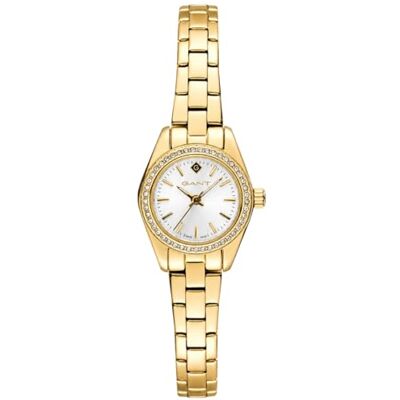 GANT Fairhaven Bijou Reloj de Pulsera para Mujer, Acero Inoxidable, 22 mm, Esfera Blanca, Bisel de Cristal, Movimiento de Cuarzo, 5 ATM GANT Fairhaven Bijou Reloj de Pulsera para Mujer, Acero Inoxidable, 22 mm, Esfera Blanca, Bisel de Cristal, Movimiento de Cuarzo, 5 ATM