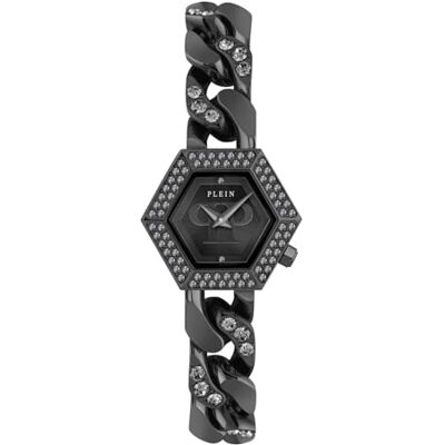 Philipp Plein Reloj analógico de Cuarzo para Mujer The Hexagon GROUMETTE, Negro, Talla única, Moderno Philipp Plein Reloj analógico de Cuarzo para Mujer The Hexagon GROUMETTE, Negro, Talla única, Moderno