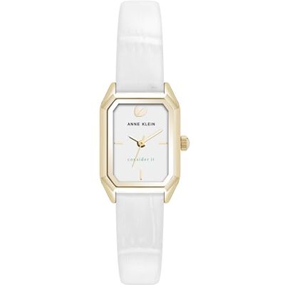 Anne Klein Reloj con Correa de Cuero sostenible para Mujer, AK/5148 Anne Klein Reloj con Correa de Cuero sostenible para Mujer, AK/5148