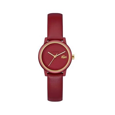 Lacoste Reloj con Movimiento de Cuarzo de Tres Manecillas para Mujer Colección .12.12 Swift con Correa de Cuero Color Cedro Lacoste Reloj con Movimiento de Cuarzo de Tres Manecillas para Mujer Colección .12.12 Swift con Correa de Cuero Color Cedro